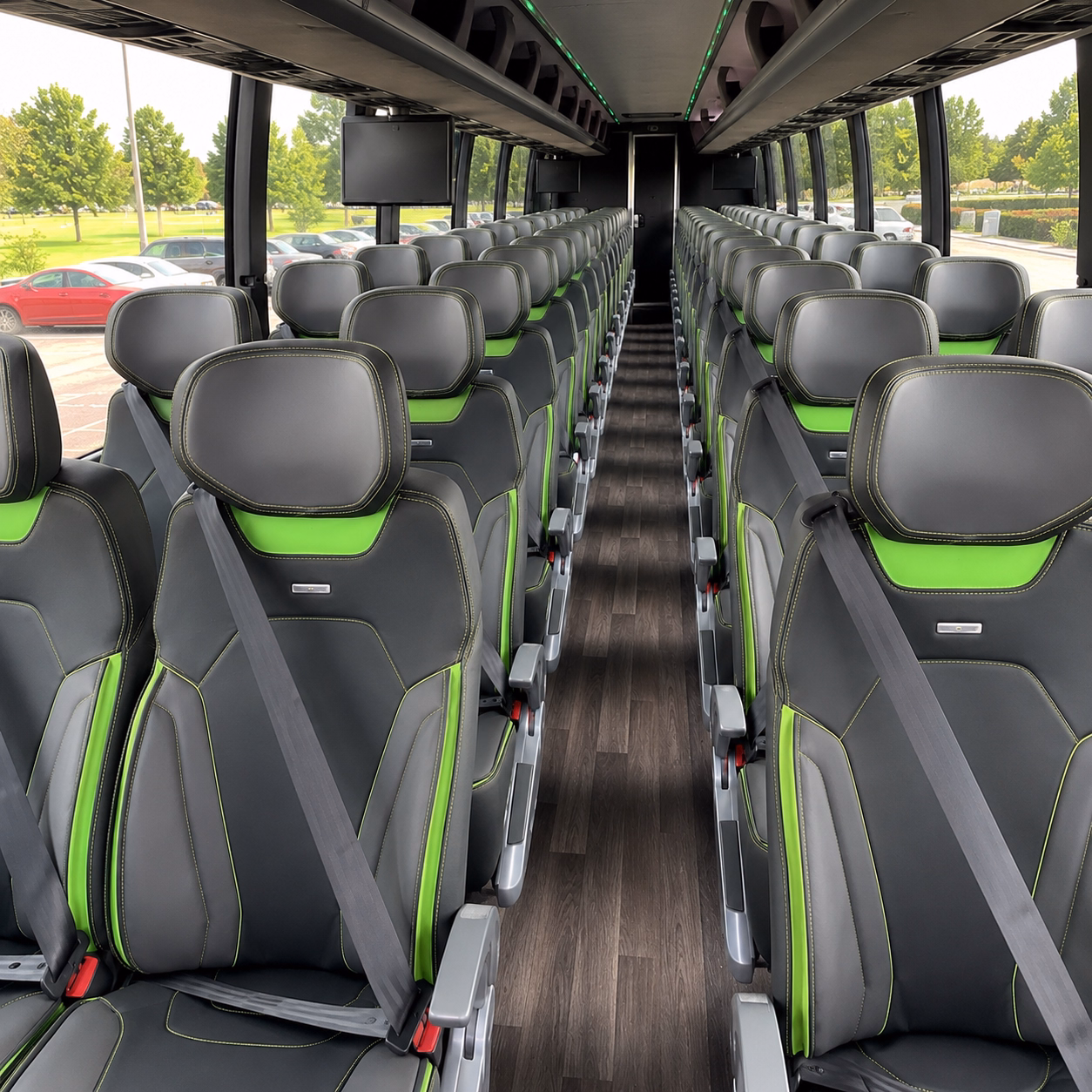 bethlehem charter bus rental interior